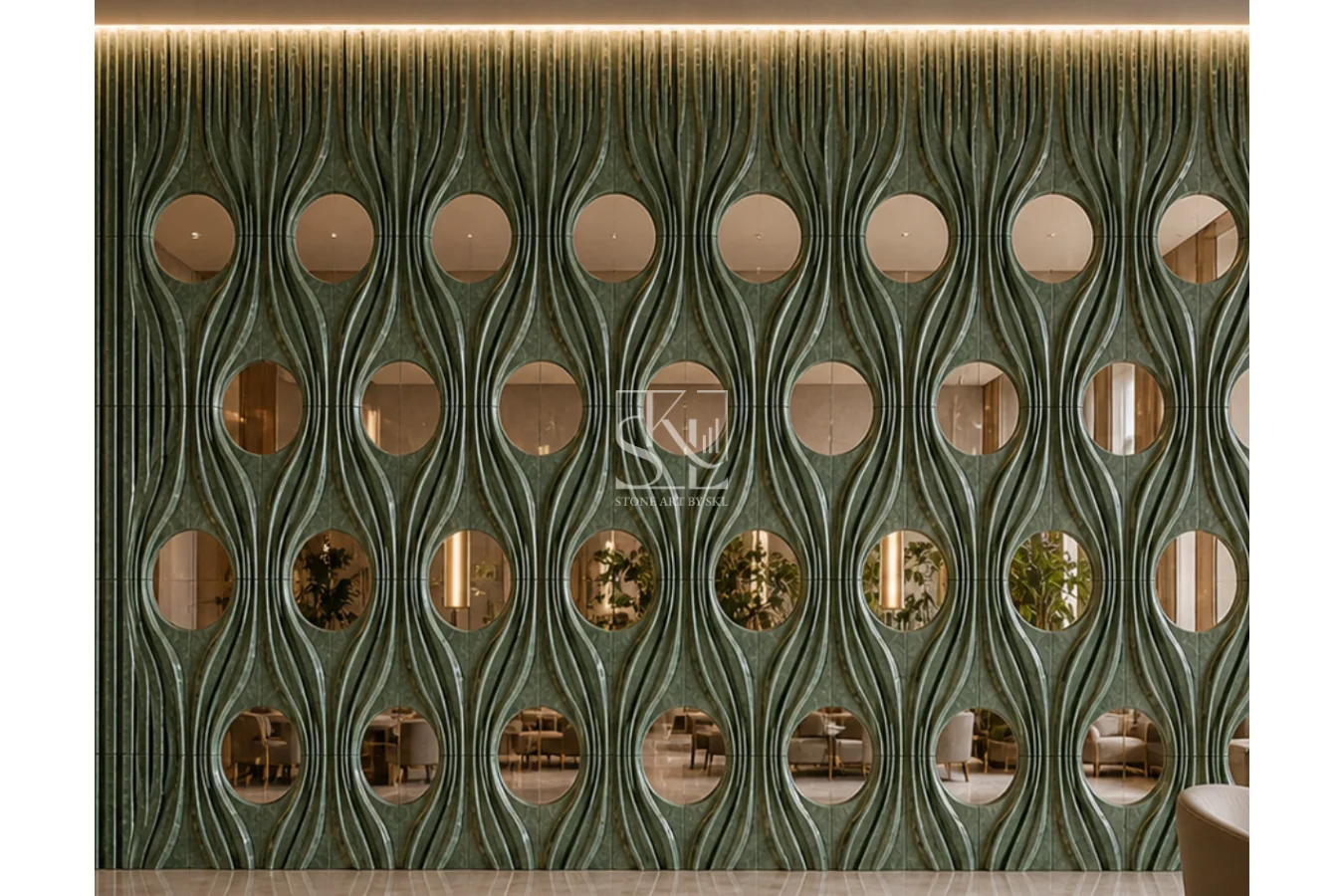 Emerald Marble Screen Design 